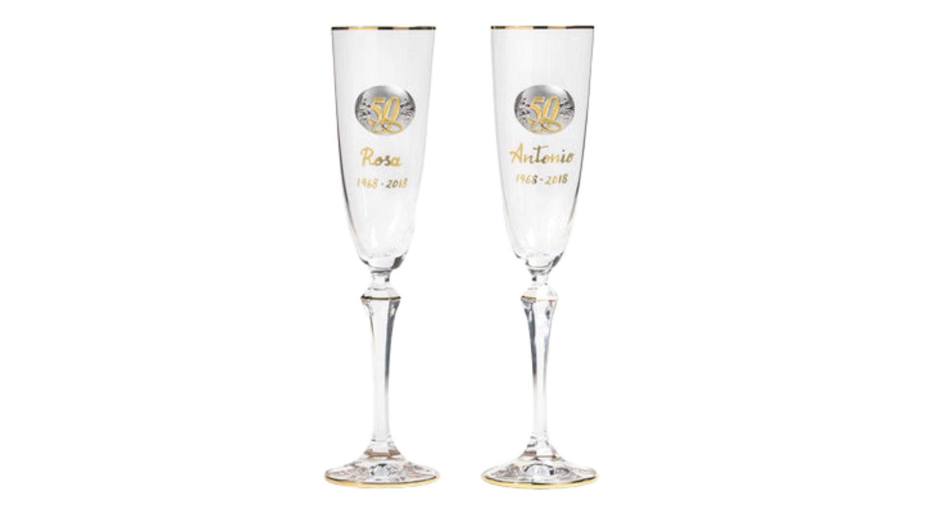 Copas de champán de boda grabadas personalizadas, copas de champán de boda,  compromiso, juego de boda (grabado con relleno dorado)